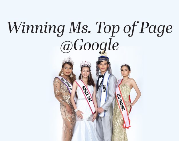 Winning Ms. Top of Page @ Google