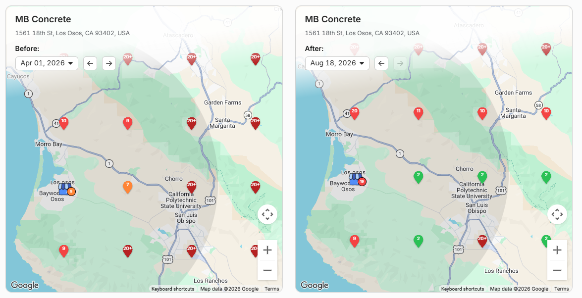 mb concrete before and after map rankings